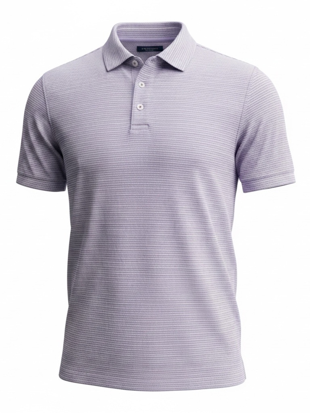 Men's Light Lavender Polo Shirt with‎ Subtle Texture